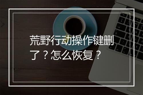 荒野行动操作键删了?怎么恢复?