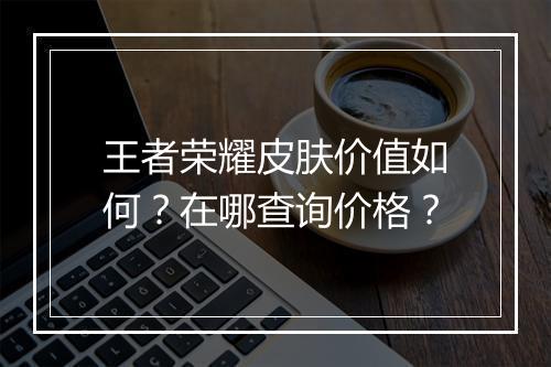 王者荣耀皮肤价值如何？在哪查询价格？